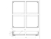 Люк уличный Drago 100 500*500 с заполняемой крышкой