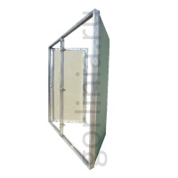 Люк под покраску Гиппократ 800п*800 двухдверный стеновой ревизионный